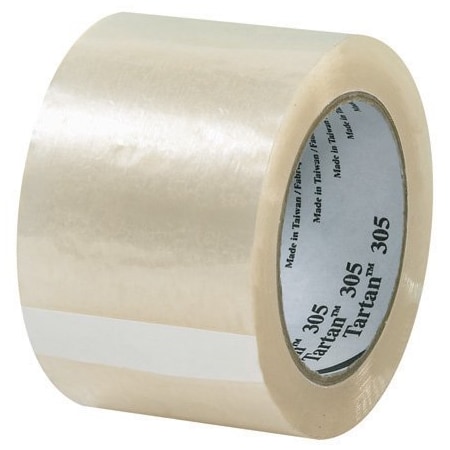 3M 3'' x 110 yds. Clear 3M 305 Carton Sealing Tape, 24PK BUY00013258